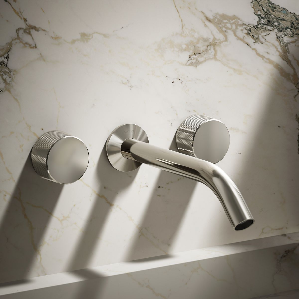 Components® Wall-mount bathroom sink faucet Oyl handle trim