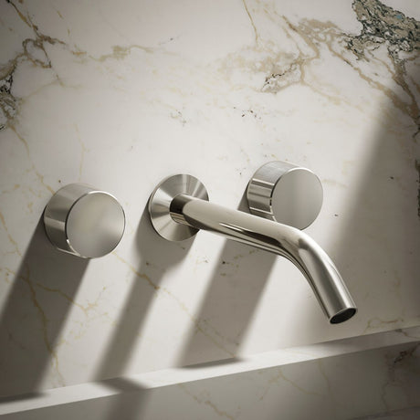 Components® Wall-mount bathroom sink faucet Oyl handle trim