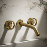 Components® Wall-mount bathroom sink faucet Industrial handle trim