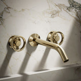 Components® Wall-mount bathroom sink faucet Industrial handle trim