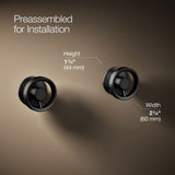 Components® Wall-mount bathroom sink faucet Industrial handle trim