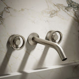 Components® Wall-mount bathroom sink faucet Industrial handle trim