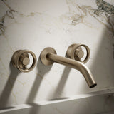 Components® Wall-mount bathroom sink faucet Industrial handle trim