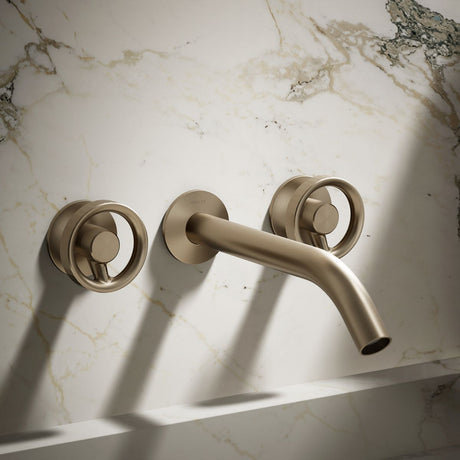 Components® Wall-mount bathroom sink faucet Industrial handle trim