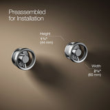 Components® Wall-mount bathroom sink faucet Industrial handle trim