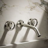 Components® Wall-mount bathroom sink faucet Industrial handle trim