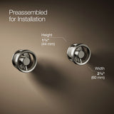 Components® Wall-mount bathroom sink faucet Industrial handle trim