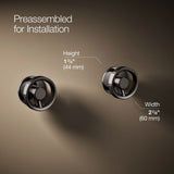 Components® Wall-mount bathroom sink faucet Industrial handle trim