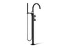 Components® Floor-mount bath filler trim with lever handles and handshower