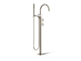 Components® Floor-mount bath filler trim with lever handles and handshower