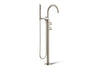Components® Floor-mount bath filler trim with lever handles and handshower