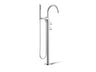 Components® Floor-mount bath filler trim with lever handles and handshower