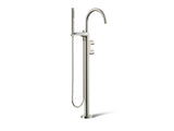 Components® Floor-mount bath filler trim with lever handles and handshower