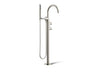 Components® Floor-mount bath filler trim with lever handles and handshower