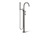 Components® Floor-mount bath filler trim with lever handles and handshower