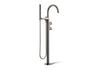 Components® Floor-mount bath filler trim with lever handles and handshower