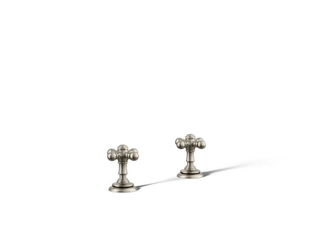 Artifacts® Deck-mount bath faucet handle trim with Cross design