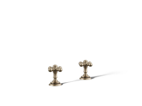 Artifacts® Deck-mount bath faucet handle trim with Cross design
