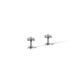 Artifacts® Deck-mount bath faucet handle trim with Cross design