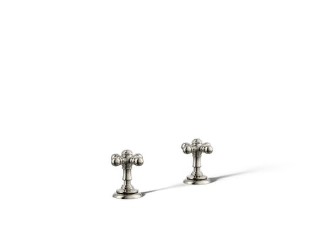 Artifacts® Deck-mount bath faucet handle trim with Cross design