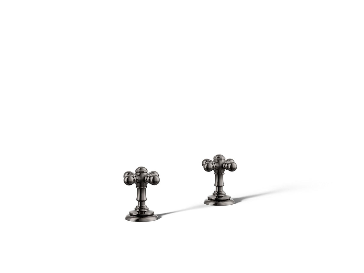 Artifacts® Deck-mount bath faucet handle trim with Cross design