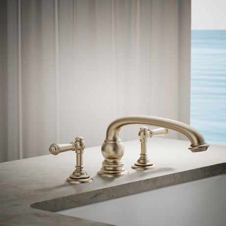 Artifacts® Deck-mount bath faucet handle trim with Lever design