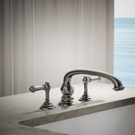 Artifacts® Deck-mount bath faucet handle trim with Lever design