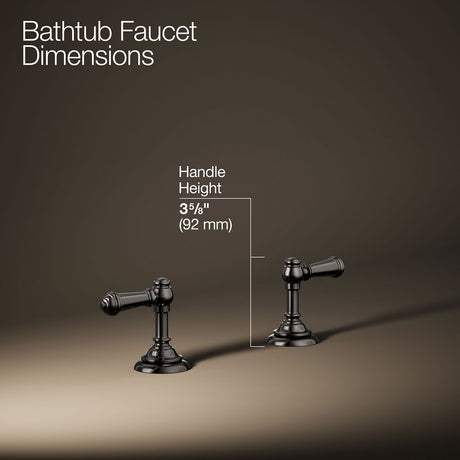 Artifacts® Deck-mount bath faucet handle trim with Lever design