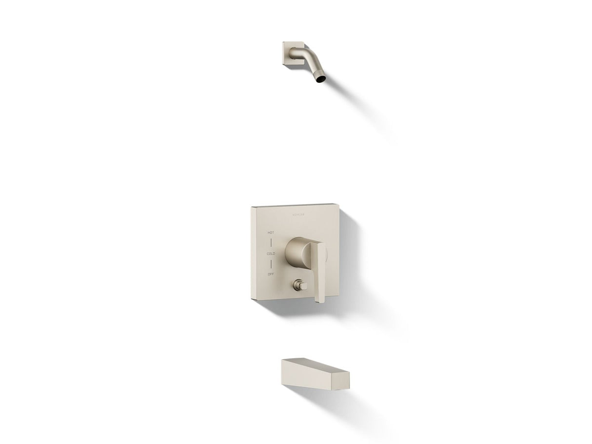 Honesty® Rite-Temp® bath and shower trim kit with push-button diverter, without showerhead