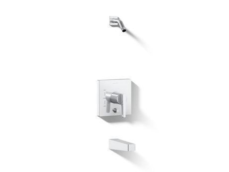 Honesty® Rite-Temp® bath and shower trim kit with push-button diverter, without showerhead