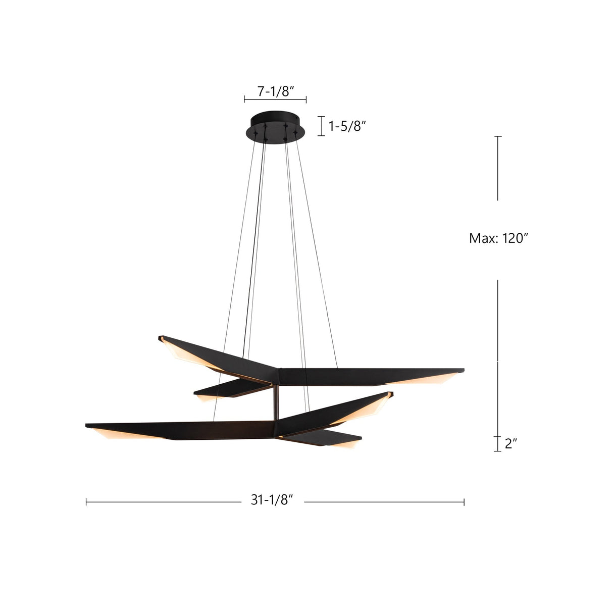 Kuzco Tachi 42-in Chandelier