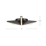 Kuzco Tachi 15-in Flush Mount