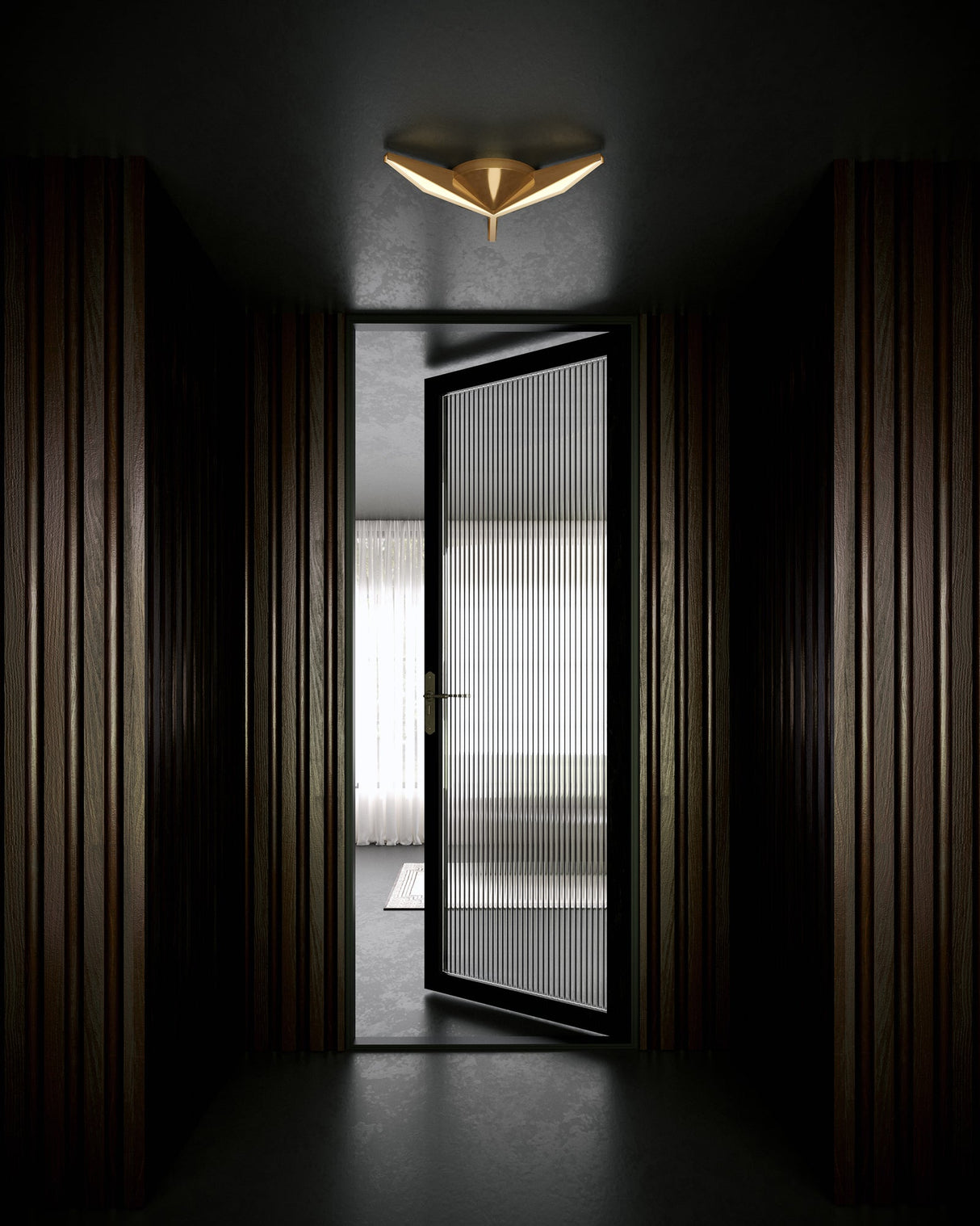 Kuzco Tachi 18-in Flush Mount