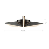 Kuzco Tachi 18-in Flush Mount