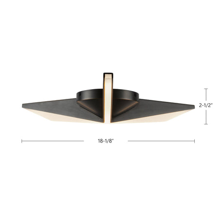 Kuzco Tachi 18-in Flush Mount