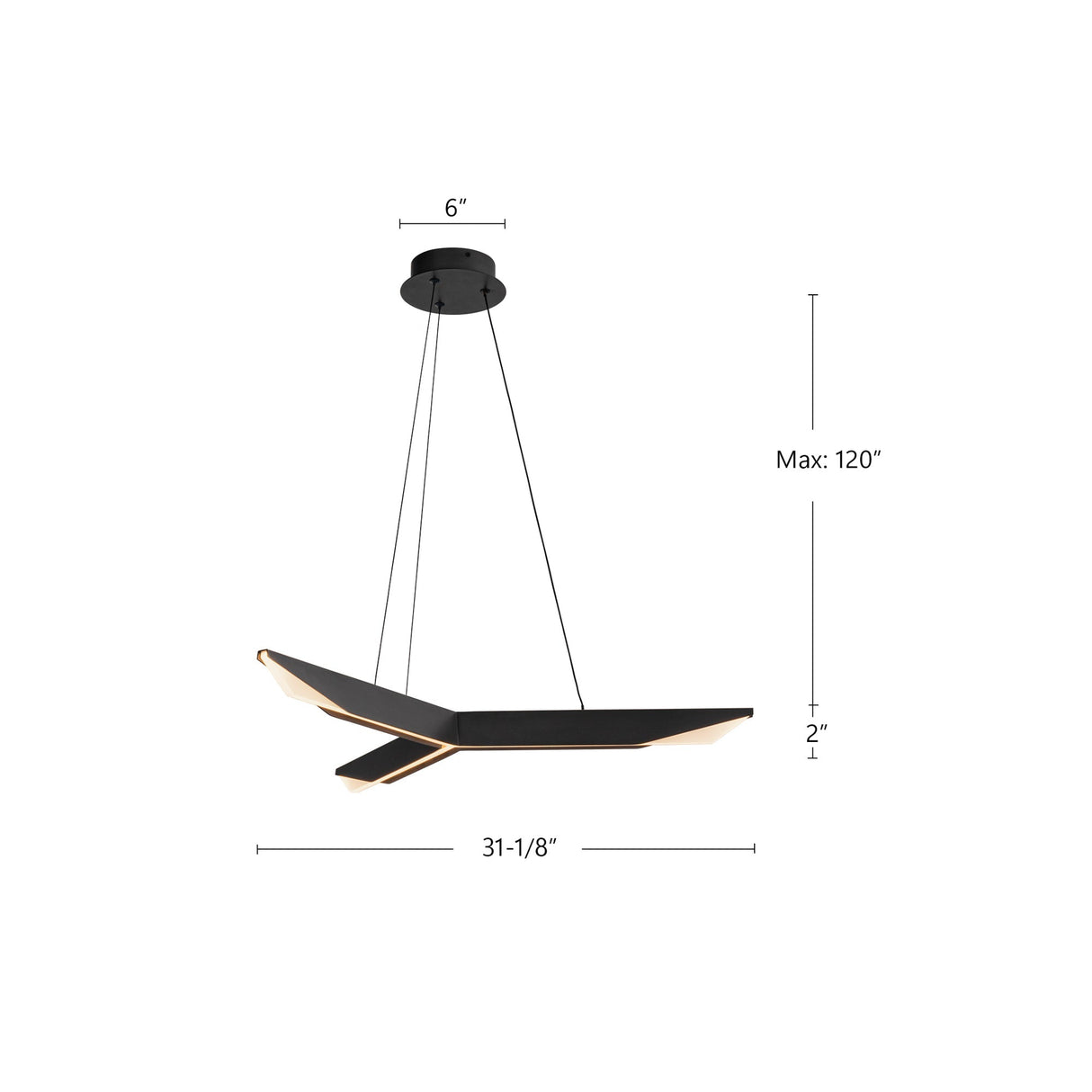 Kuzco Tachi 31-in Pendant