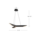 Kuzco Tachi 31-in Pendant