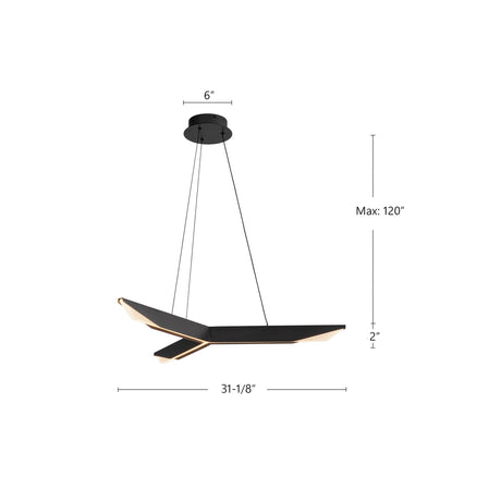 Kuzco Tachi 31-in Pendant