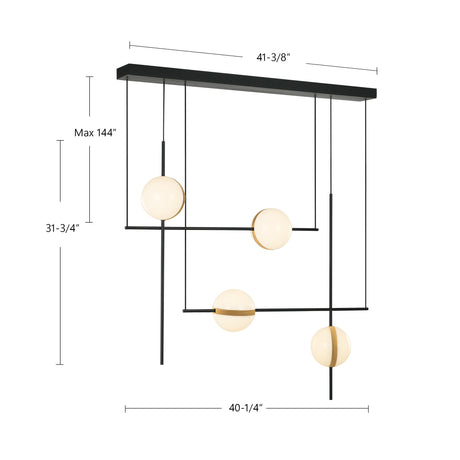 Alora Tagliato 40-in Linear Pendant
