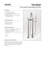 Two-Handle Freestanding Tub Filler