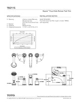 Keane Four-Hole Roman Filler Trim