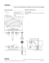 Vivian Deck-Mount Tub Filler Trim with Lever Handles and Handshower