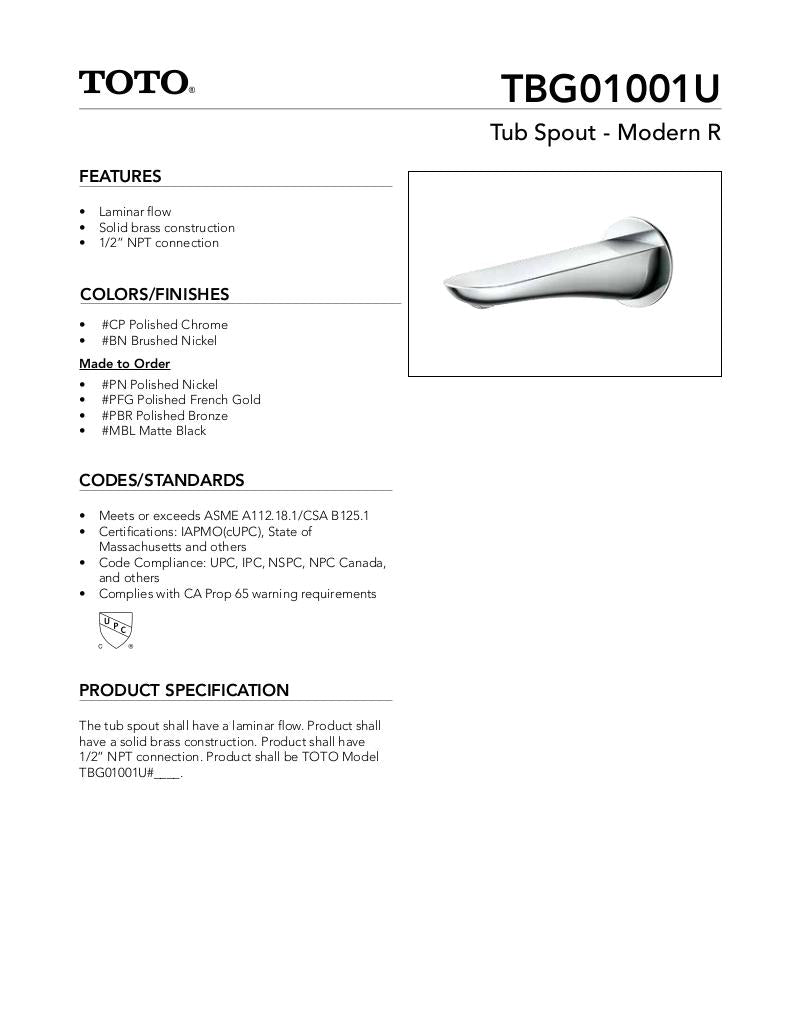 Tub Spout - Modern R