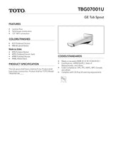 GE Tub Spout