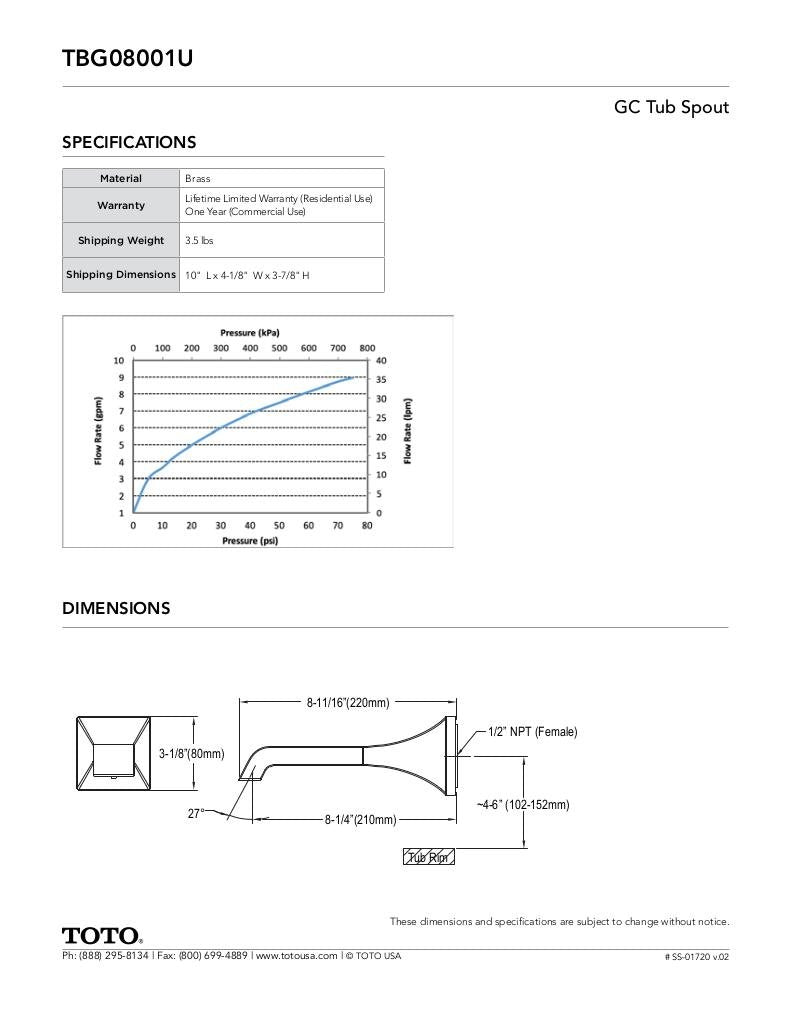 GC Tub Spout