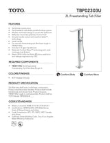 ZL Freestanding Tub Filler