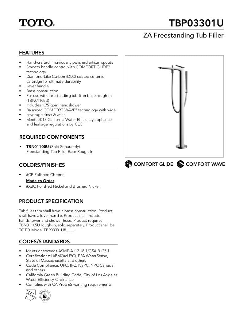 ZA Freestanding Tub Filler