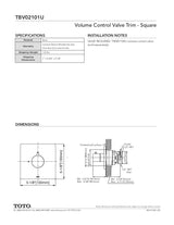 Volume Control Valve Trim - Square