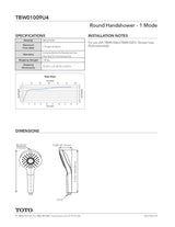 Round Handshower 1 Mode