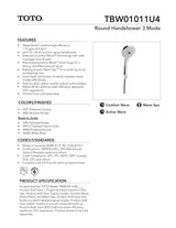 Round Handshower 3 Mode